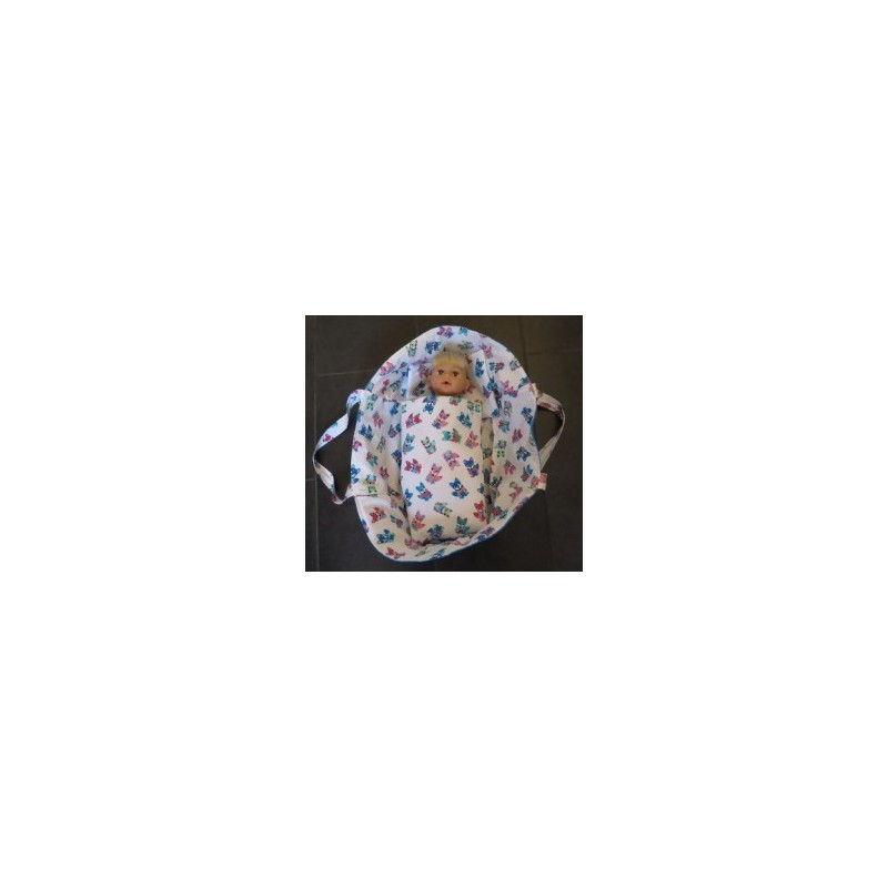 reiswieg vossen met blauw voor poppen van 40t/m 48cm
