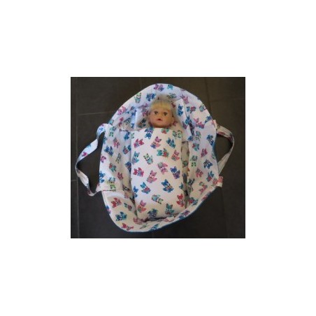 reiswieg vossen met blauw voor poppen van 40t/m 48cm
