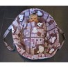 reiswieg bruin koeien met wit voor poppen van 40t/m 48cm