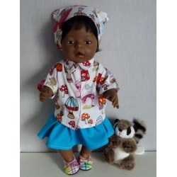 blouse setje paddestoelen baby born 43cm