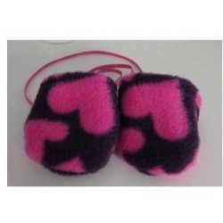 wantjes paars met hartjes roze  baby born 43cm