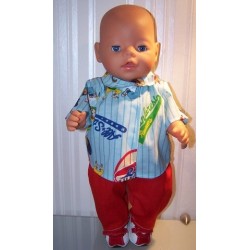 blouse setje diego baby born 43cm