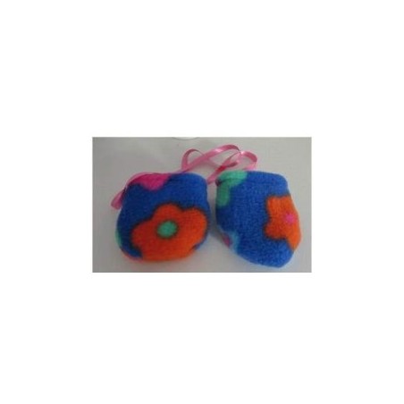 wantjes blauw met bloemen baby born 43cm
