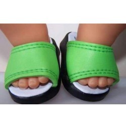 slippers groen baby born 43cm