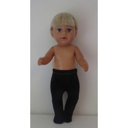 wintermaillot zwart baby born 43cm