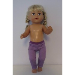 legging lila gevlamd baby born 43cm