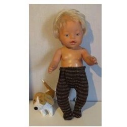 maillot bruin gestreept baby born 43cm