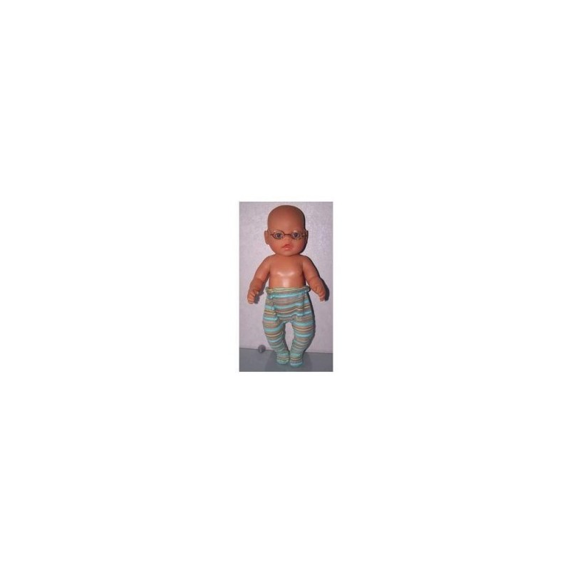 maillot blauw gestreept baby born 43cm
