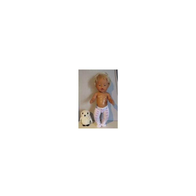 maillot met lila hartjes baby born 43cm