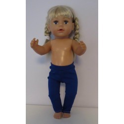 legging blauw baby born 43cm