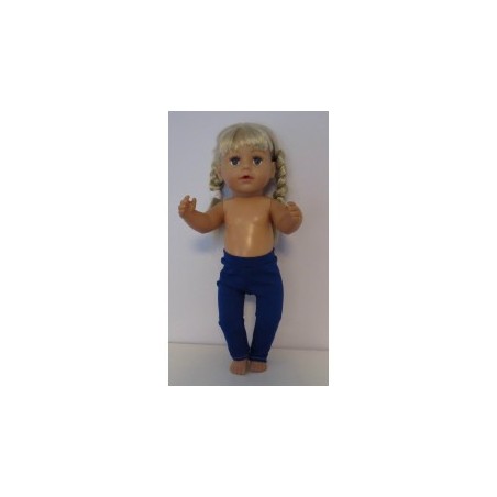 legging blauw baby born 43cm