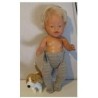 maillot grijs gestreept baby born 43cm