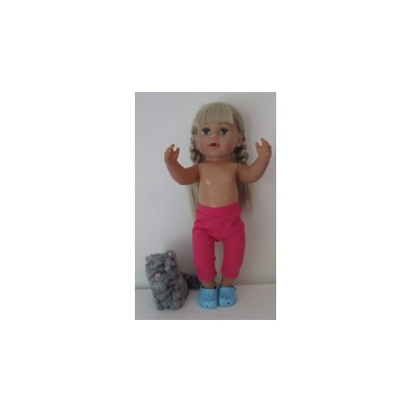 3/4 legging hard roze baby born 43cm
