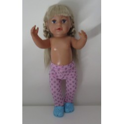 legging roze met zwart baby born 43cm