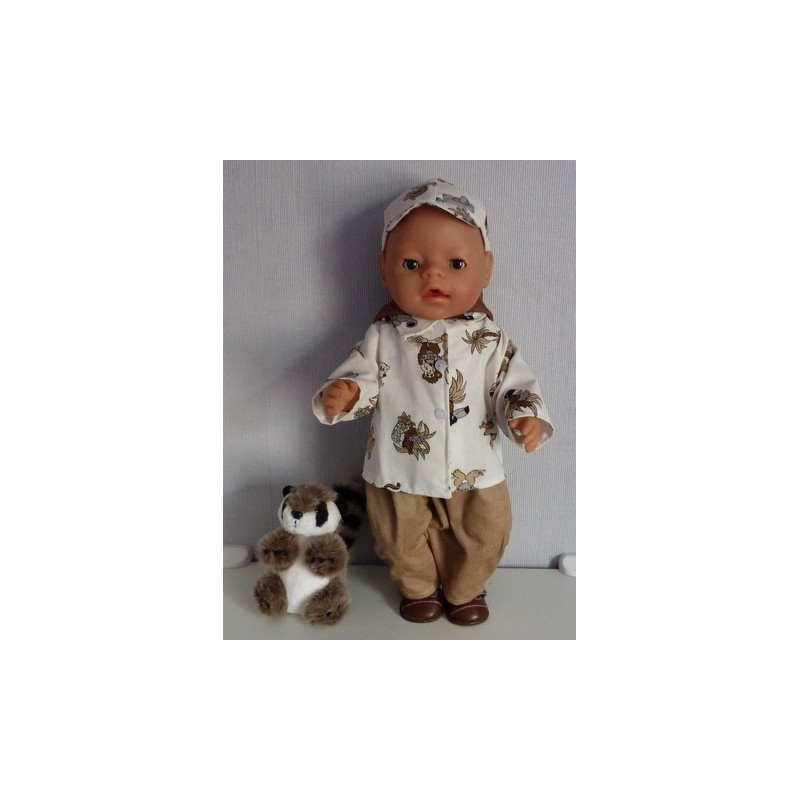 blouse setje dieren baby born 43cm