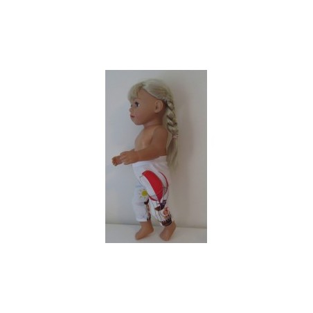3/4 legging wit joki baby born 43cm