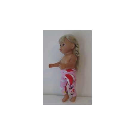 3/4 legging roze joki baby born 43cm