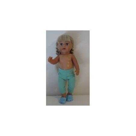 3/4 legging mint groen baby born 43cm