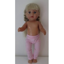 legging roze glimmend baby born 43cm