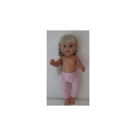 3/4 legging roze glimmend baby born 43cm