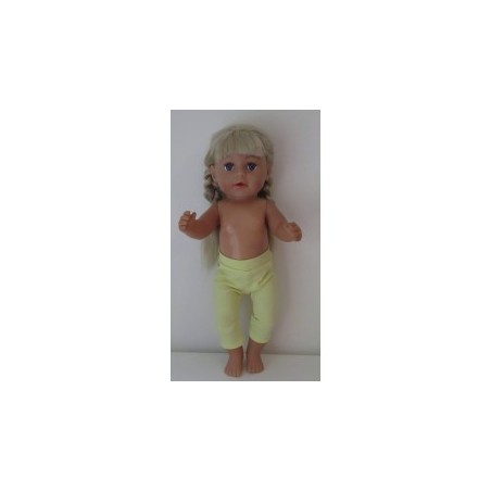 3/4 legging citroen geel baby born 43cm