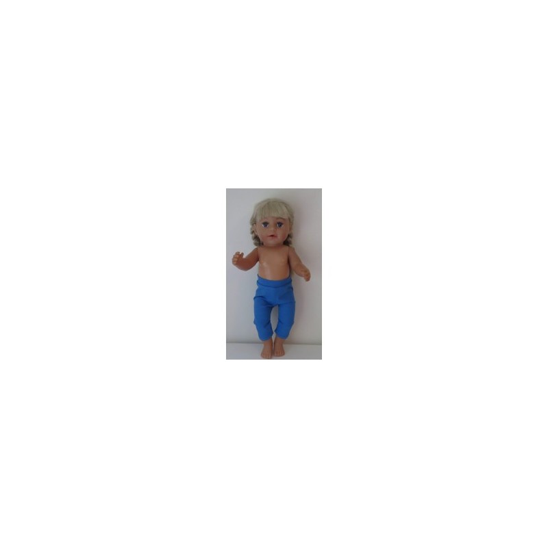 3/4 legging blauw baby born 43cm