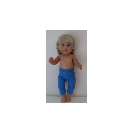 3/4 legging blauw baby born 43cm