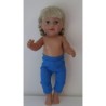 3/4 legging blauw baby born 43cm