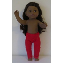 legging rood  baby born 43cm