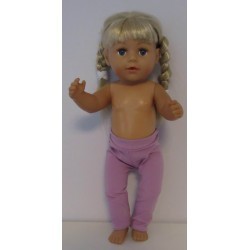 legging lila baby born 43cm