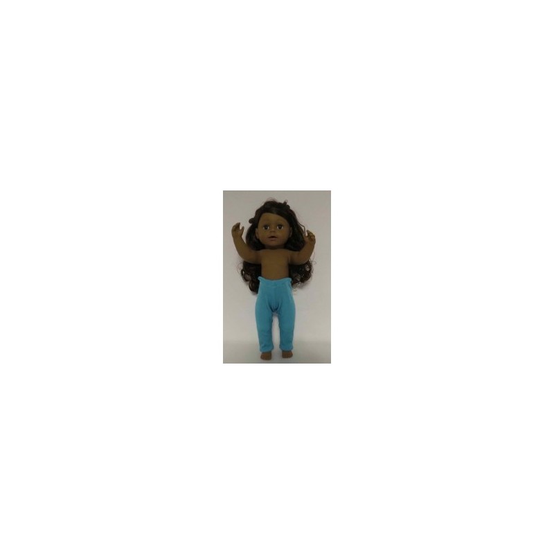 legging aqua blauw gestreept baby born 43cm