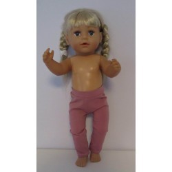 legging oud roze baby born 43cm