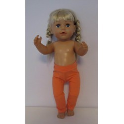 legging zalm roze baby born 43cm