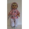 complete set lila met konijnen roze baby born 43cm