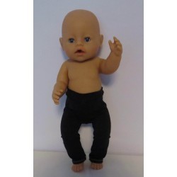 legging zwart baby born 43cm