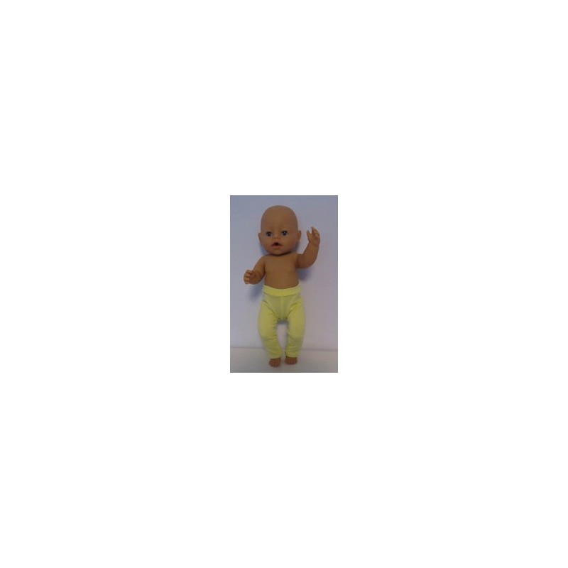 legging geel baby born 43cm