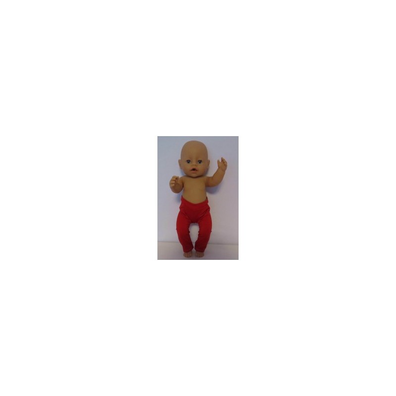 legging rood baby born 43cm