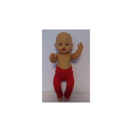 legging rood baby born 43cm