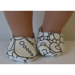 stoffen sloffen tover baby born 43cm