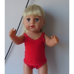 lux ondergoed setje rood baby born 43cm