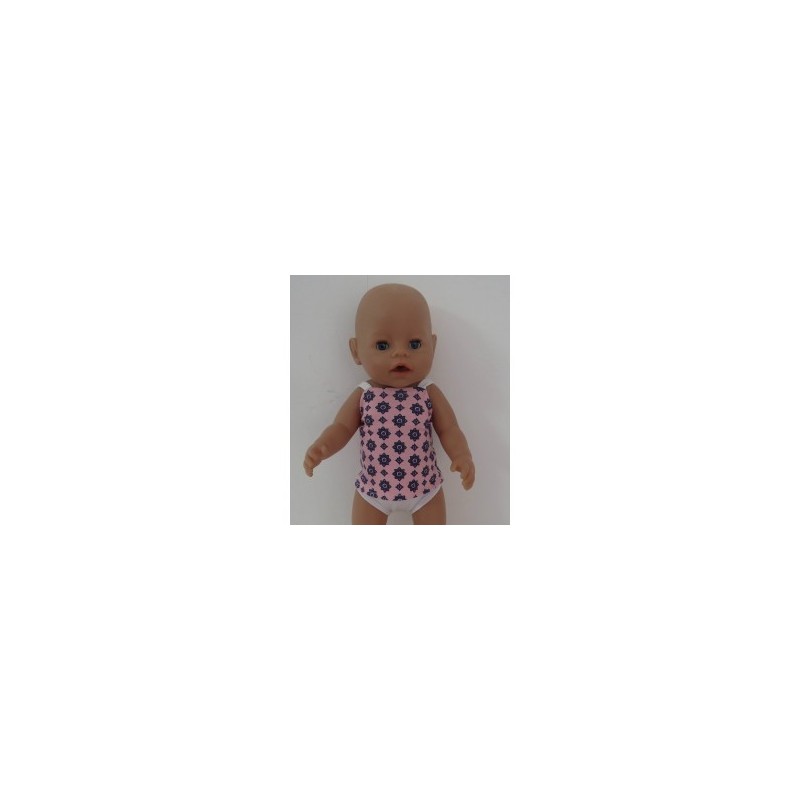 lux ondergoed setje roze baby born 43cm