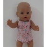 lux ondergoed setje roze gebloemd baby born 43cm
