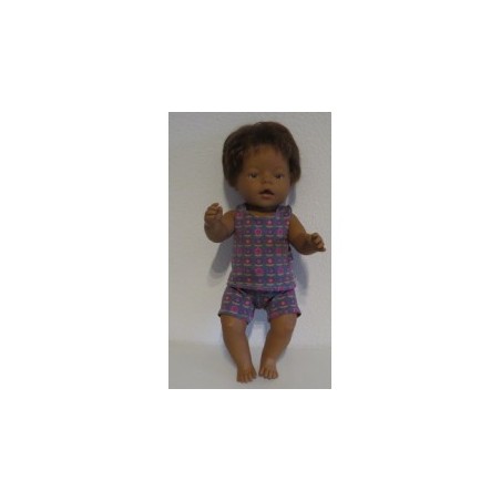 boxershort setje grijs met bloemen  baby born 43cm