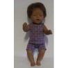 boxershort setje grijs met bloemen  baby born 43cm