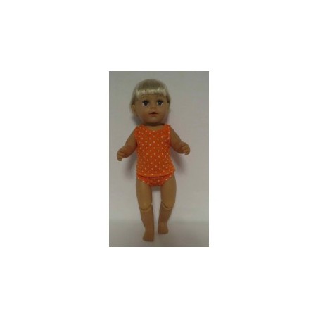 ondergoed setje oranje stippen baby born 43cm