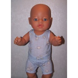 boxershort setje blauw konijnen baby born 43cm