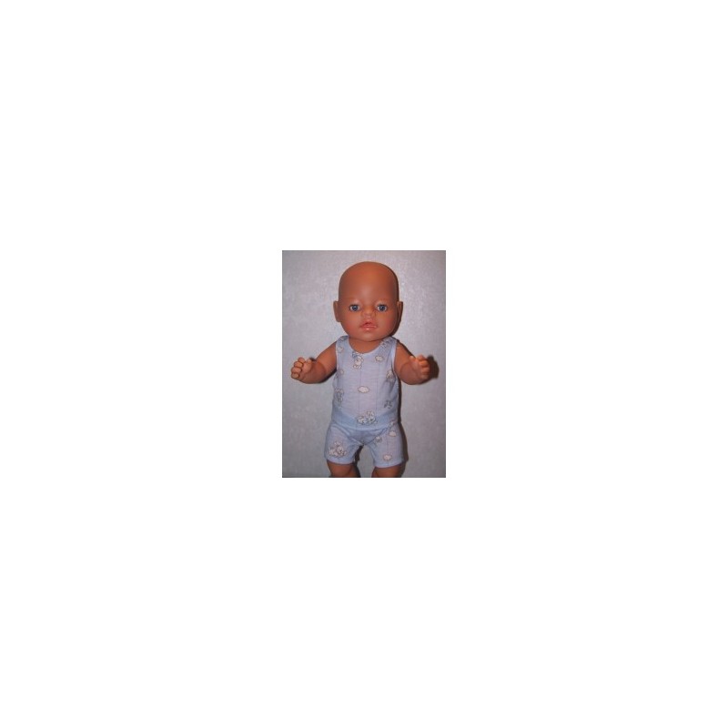 boxershort setje blauw konijnen baby born 43cm