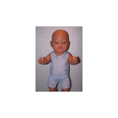 boxershort setje blauw konijnen baby born 43cm