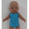 lux ondergoed setje blauw gebloemd baby born 43cm