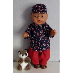 blouse setje paddestoelen baby born 43cm